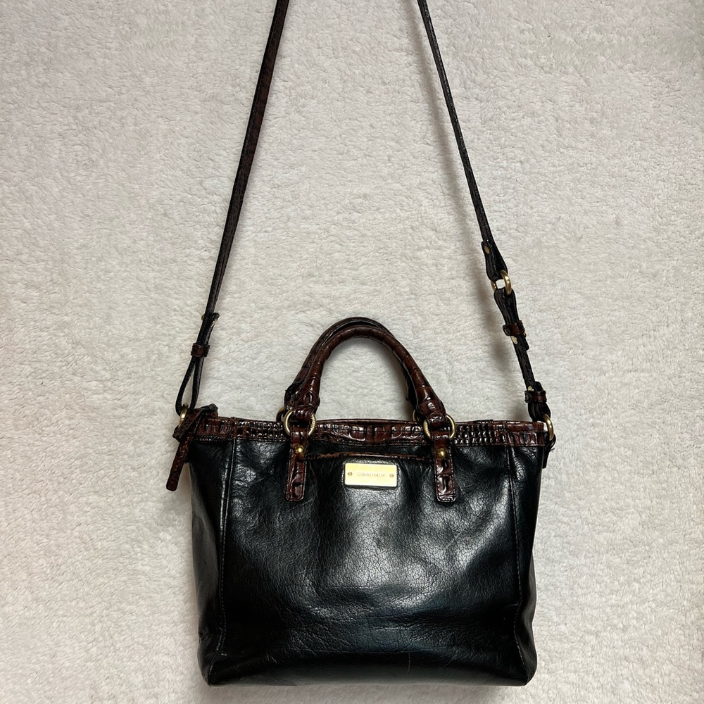 Authentic Brahmin purse with long strap